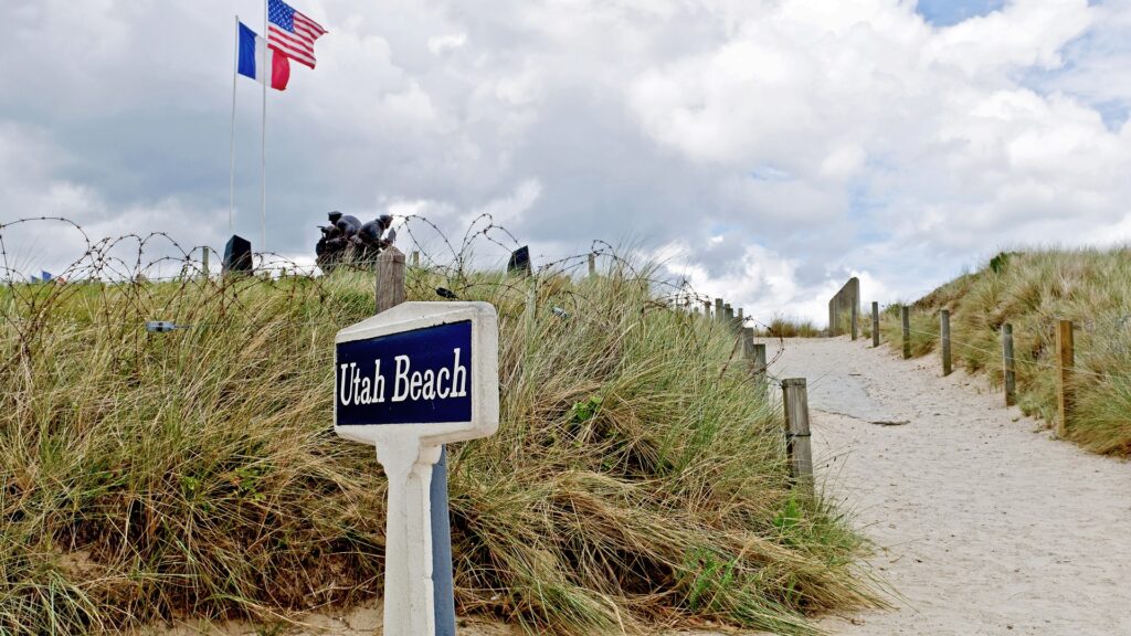 utah beach sign normandy frankreich picture id177358275